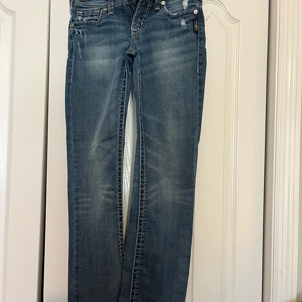 BKE Women's Blue Boot Cut Jeans